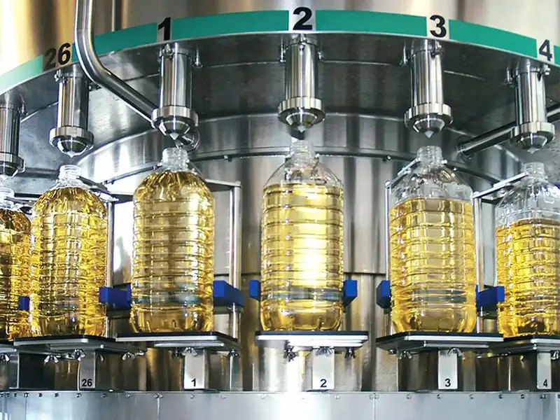 Cooking Oil Bottling — Bottling production for oils such as soybean, rapeseed, and peanut oil Sunflower Oil Filling — Automated filling and packaging of sunflower oil Palm Oil Filling — Palm oil production and finished product filling applications Olive Oil Packaging — Precision filling and packaging for olive oil Vegetable Oil Production — Automated production lines for various vegetable oils Edible Oil Processing Plants — Large-scale continuous production applications for edible oil processing facilities