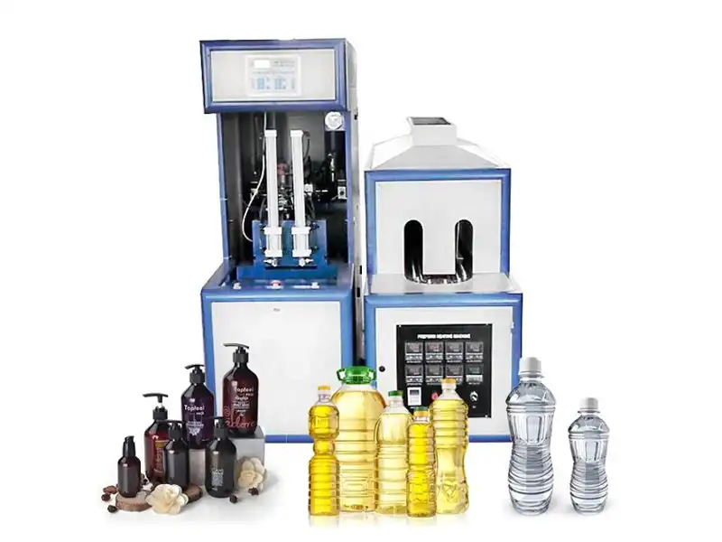 semi auto bottle blowing machine